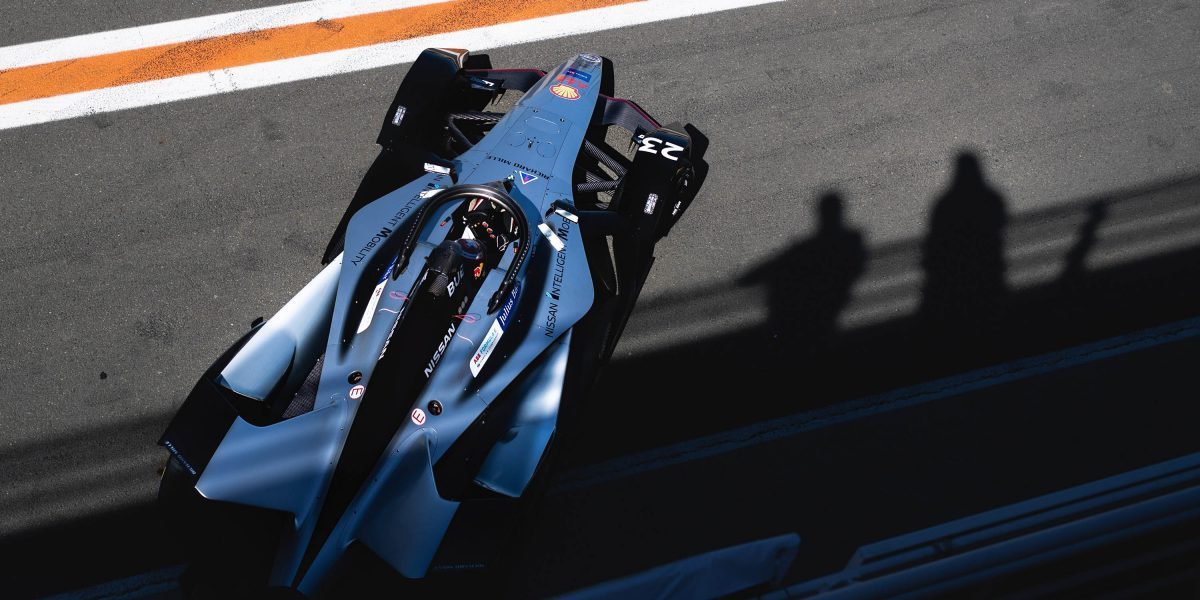 Nissan Formula E Racer on track